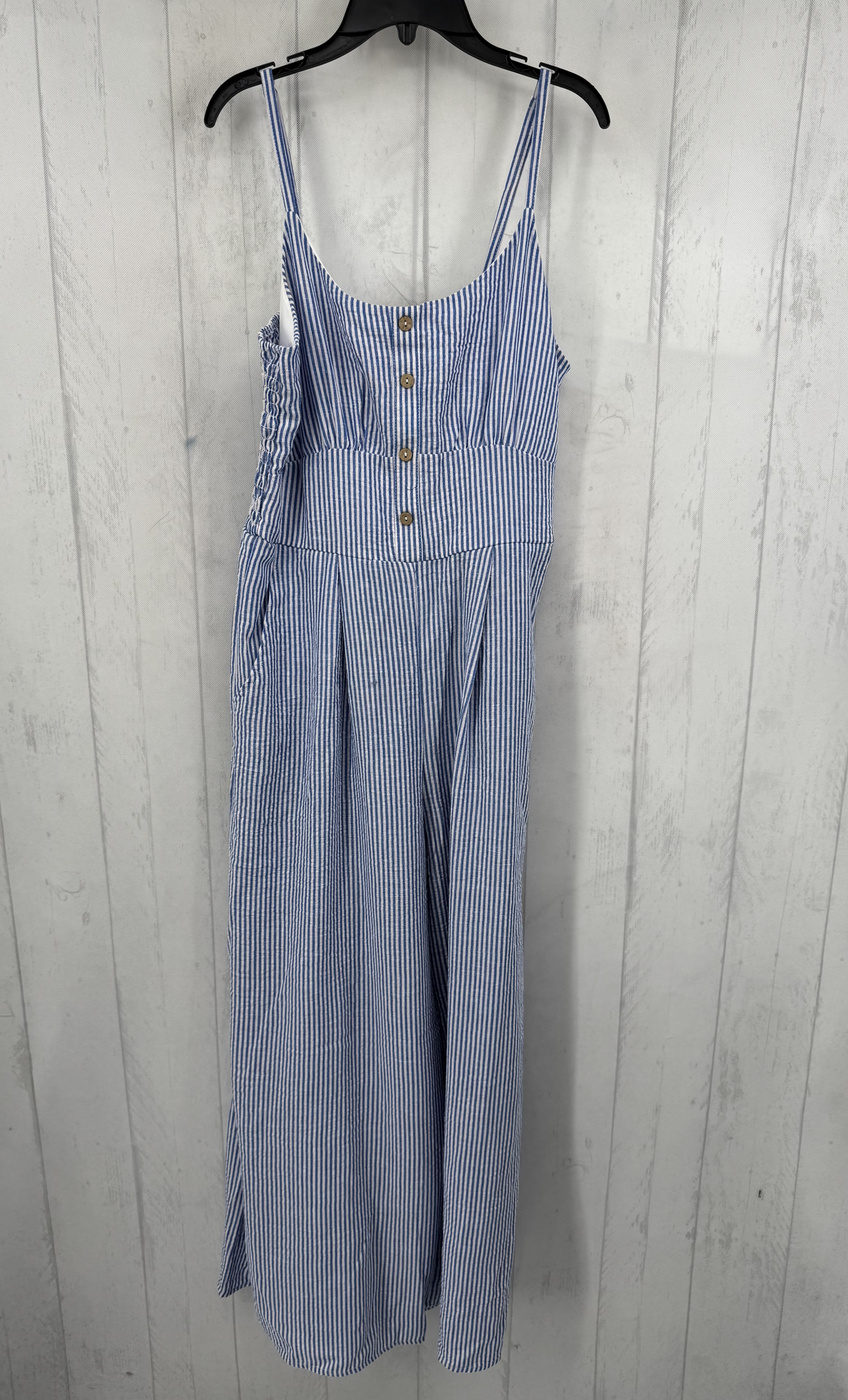 L striped slvls jumpsuit
