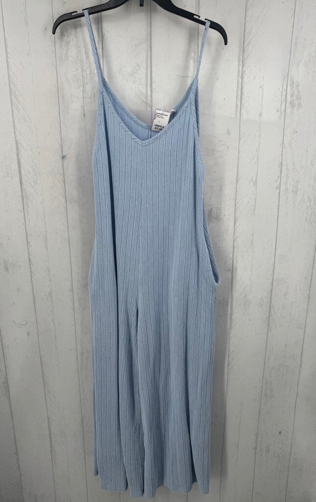 M ribbed slvls jumpsuit