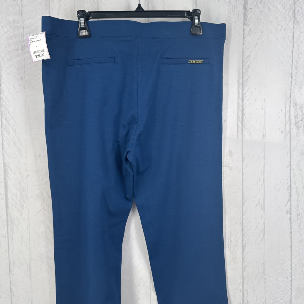 L pull-on stretch knit pant