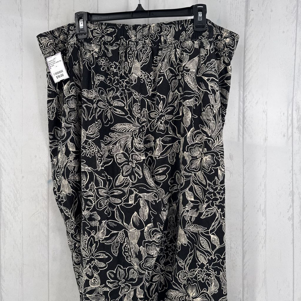 18 flo print wide leg pant