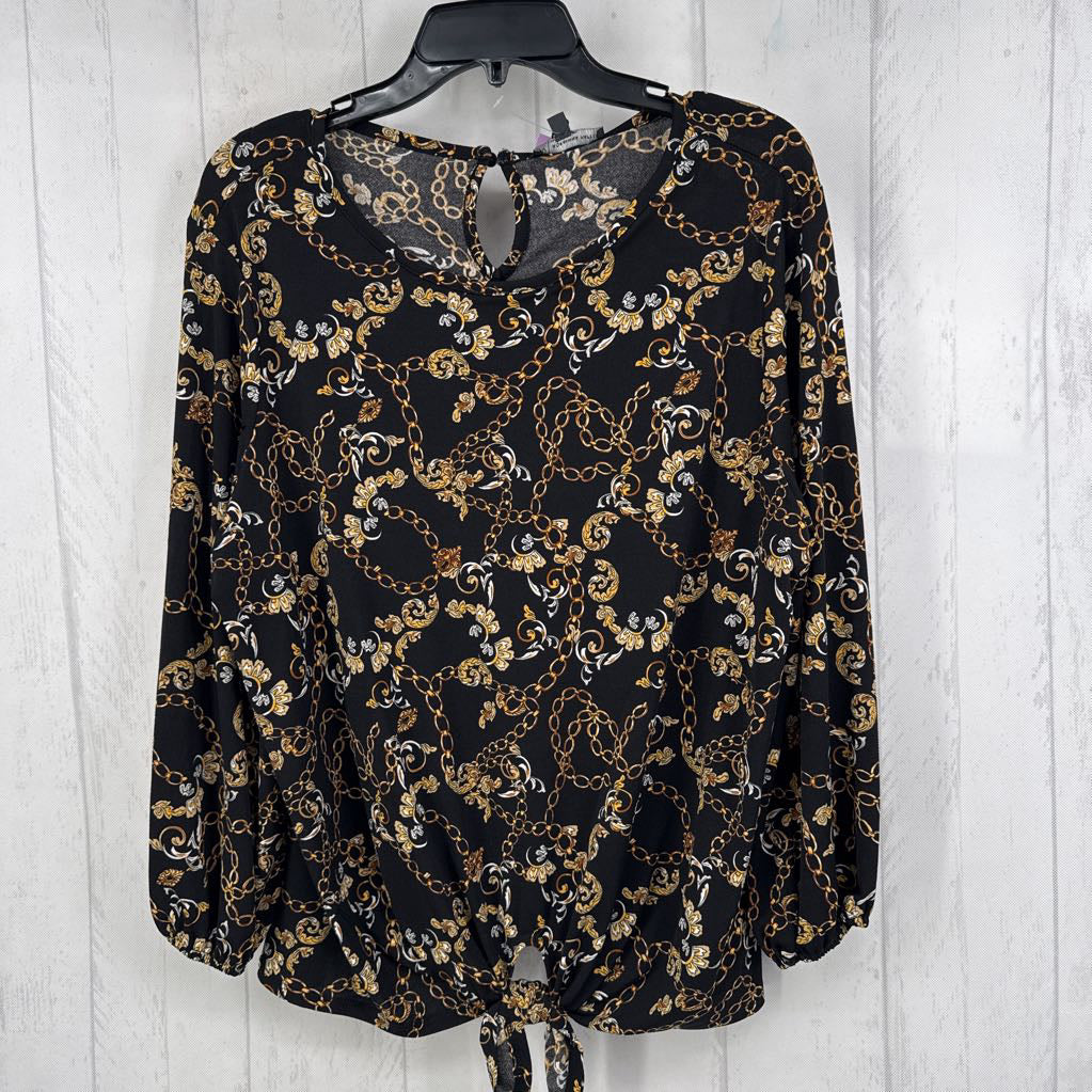 R69 XL chain link print 3/4 slv top