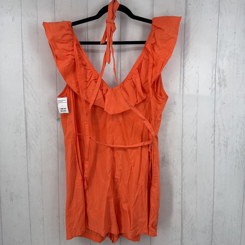 L button down slvls romper