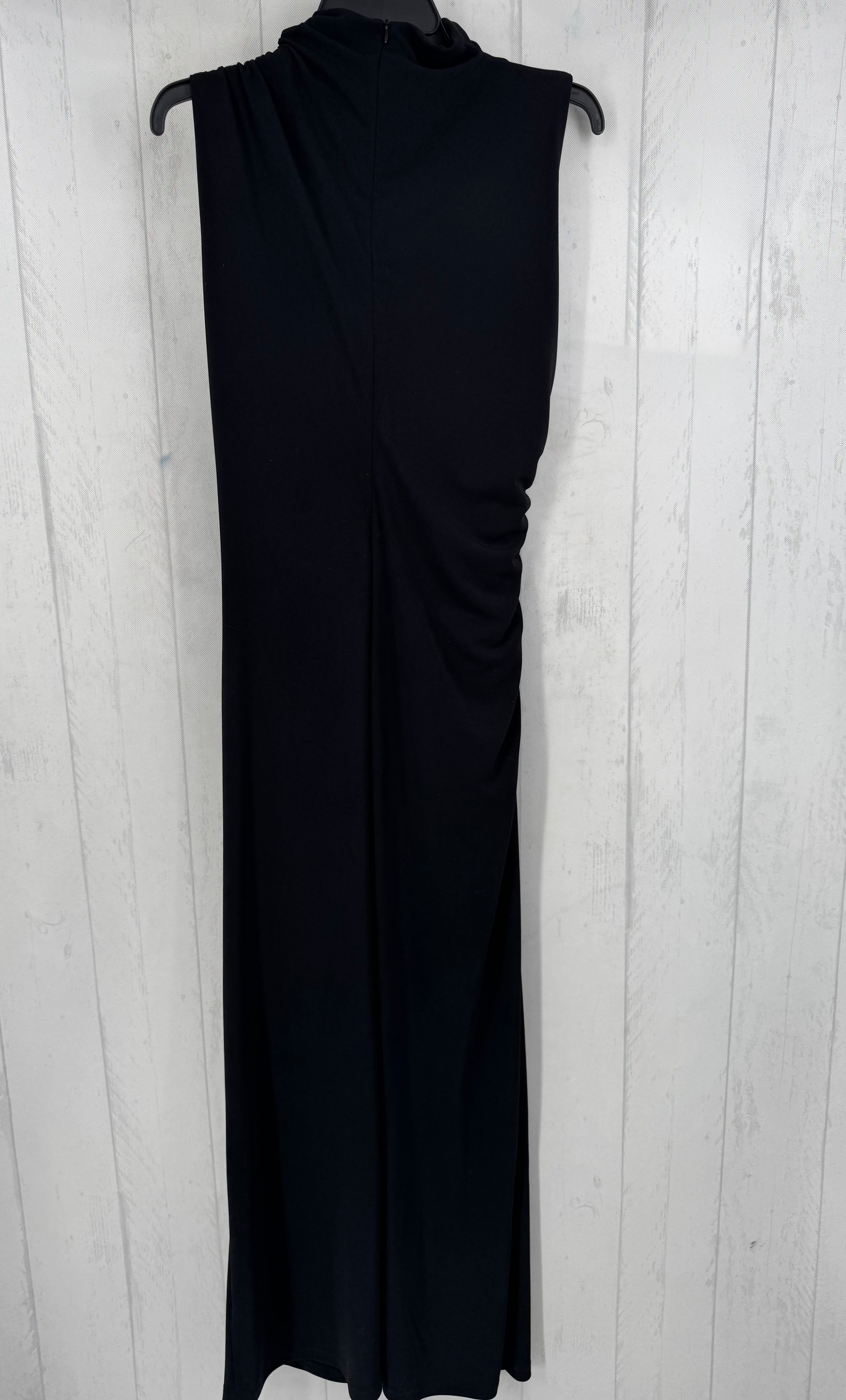 XL mockneck ruched slvls dress