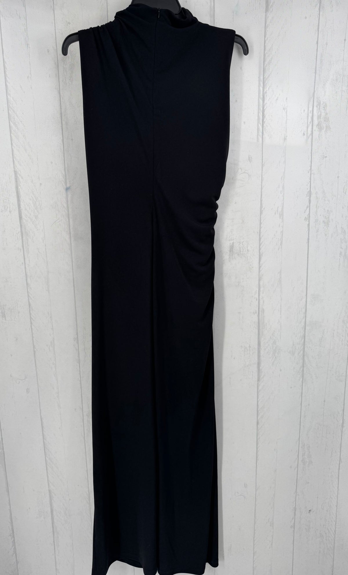 XL mockneck ruched slvls dress
