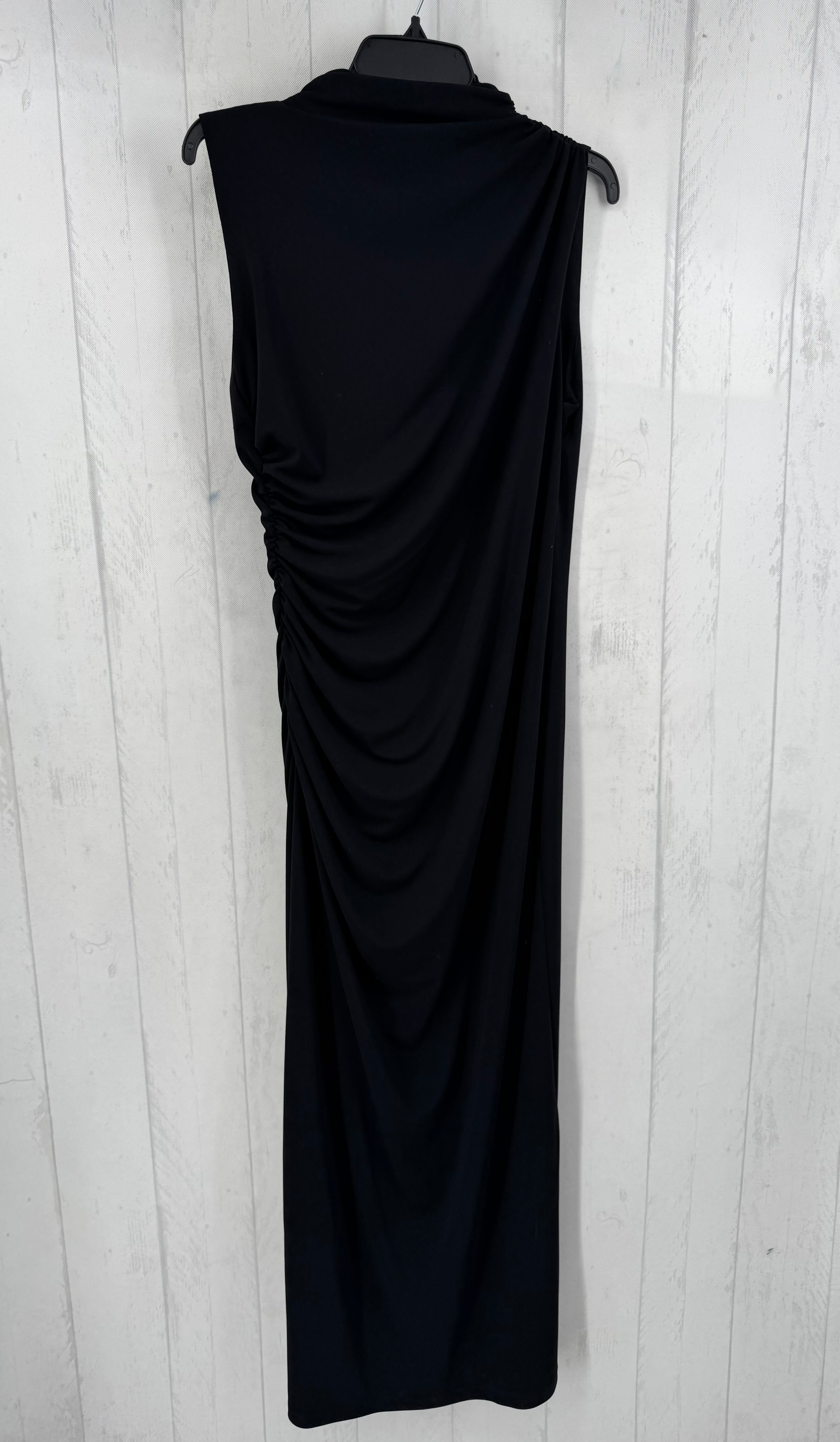 XL mockneck ruched slvls dress