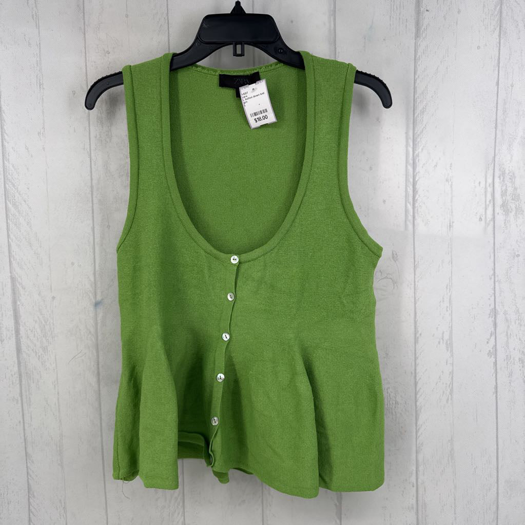 L button down knit vest