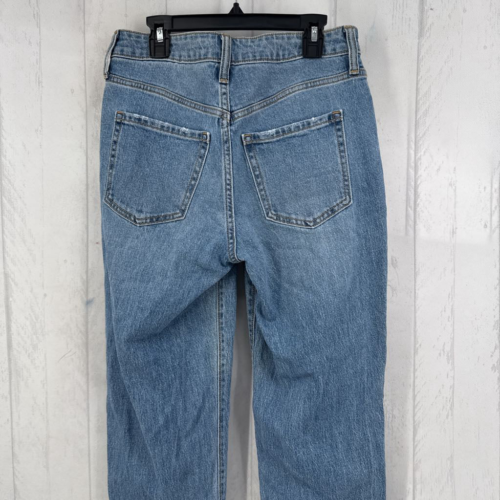 2 hi-rise straight leg jean