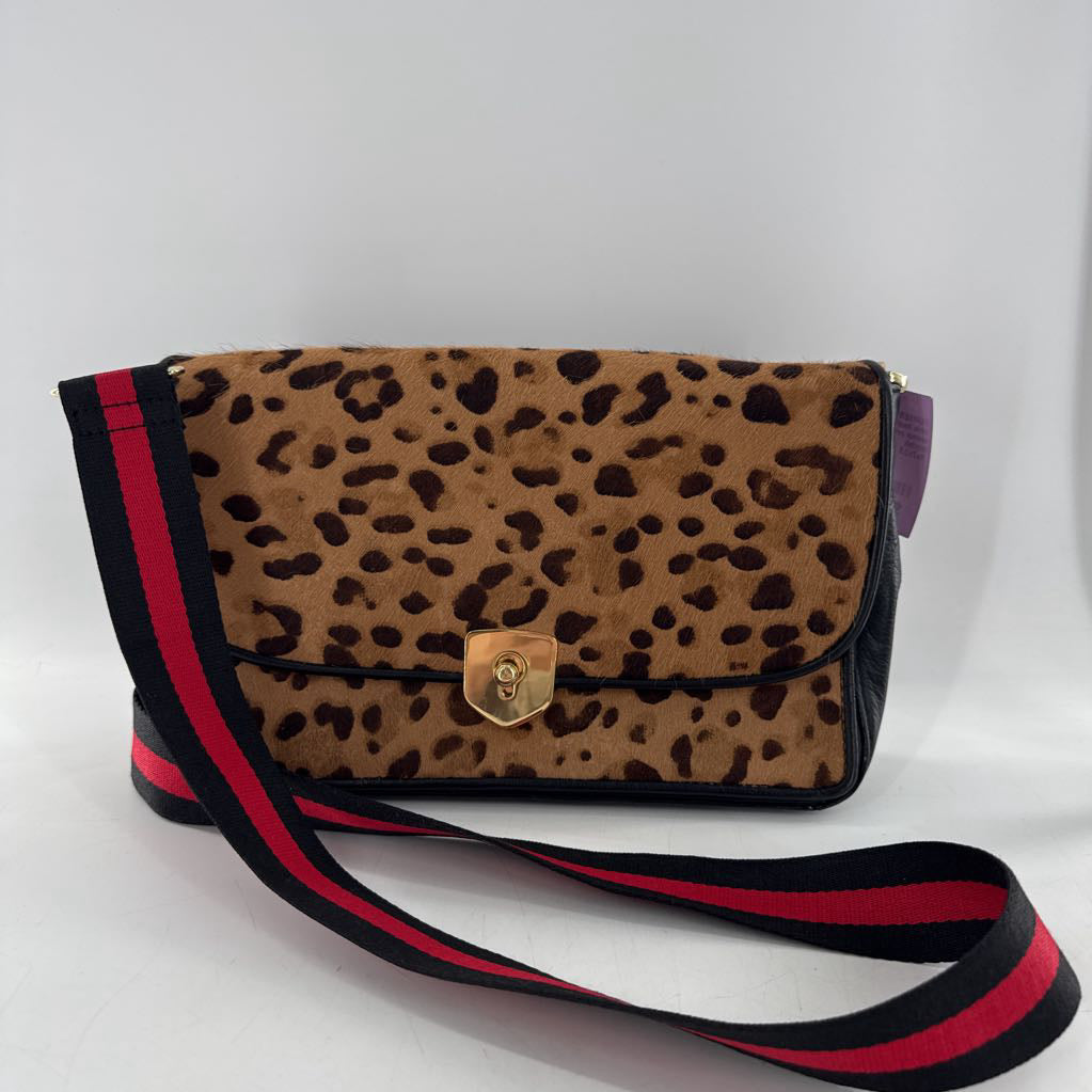 animal print flap crossbody