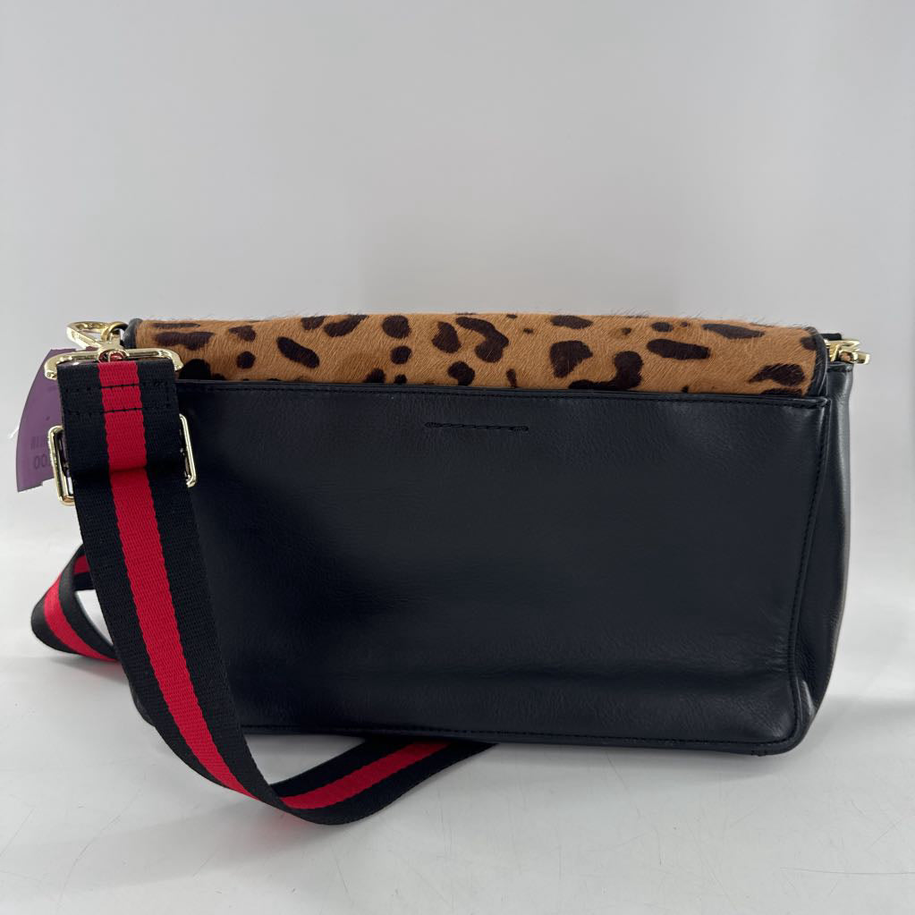 animal print flap crossbody