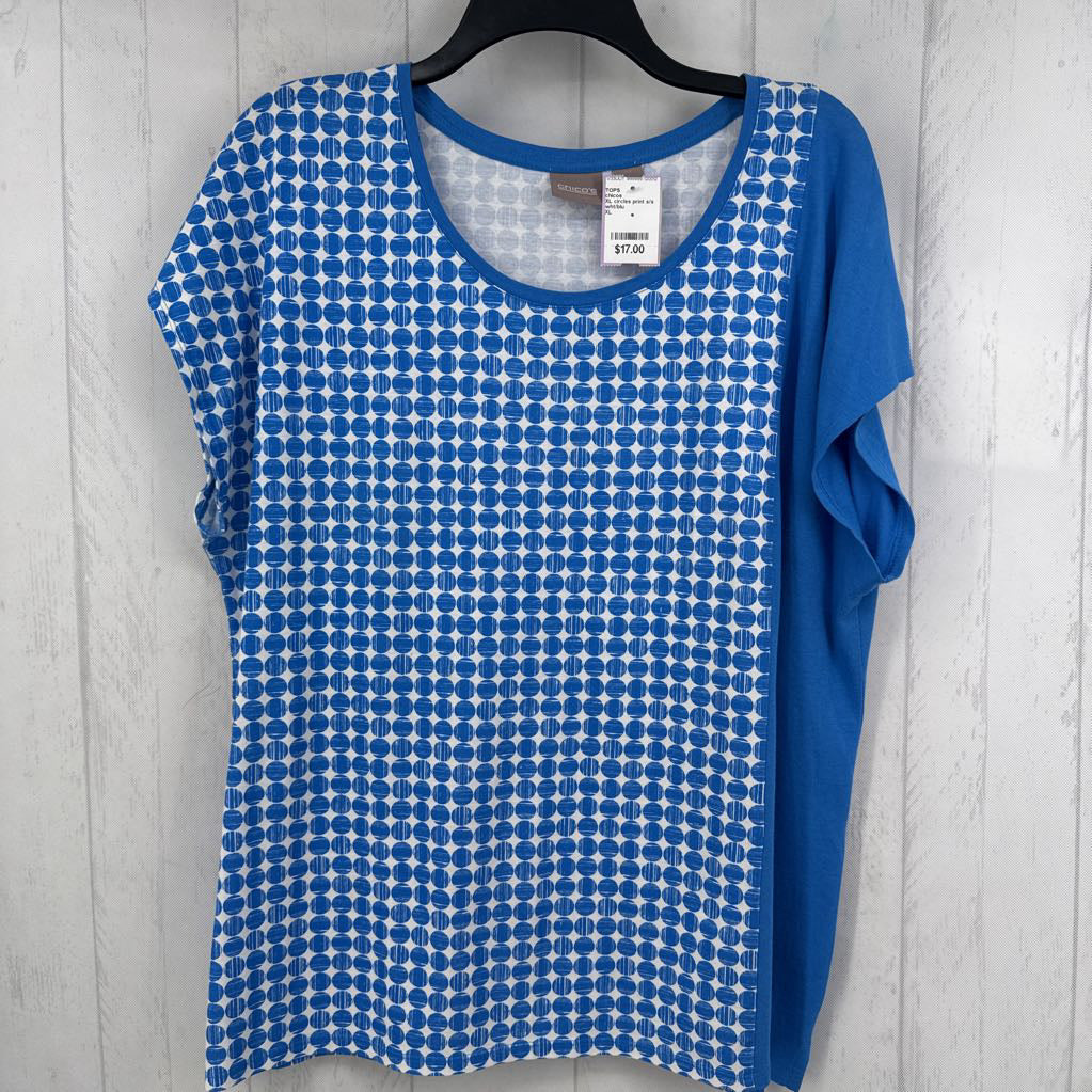 XL circles print s/s tee