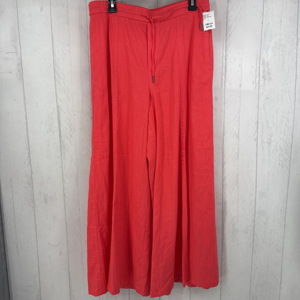 L linen wide leg pant