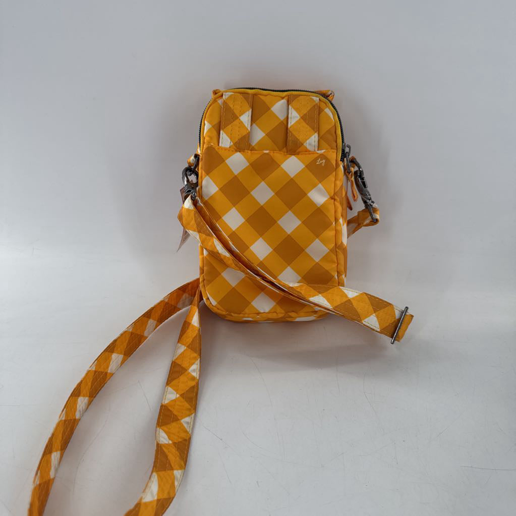 gingham quilted convertible crossbody bag