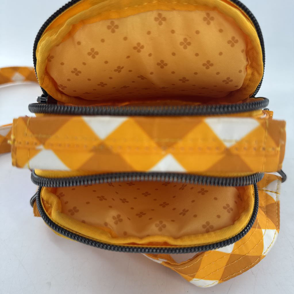 gingham quilted convertible crossbody bag