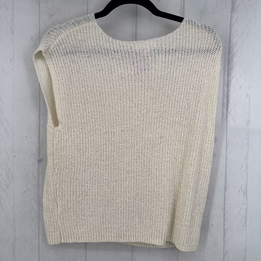 M knit floral slvls top