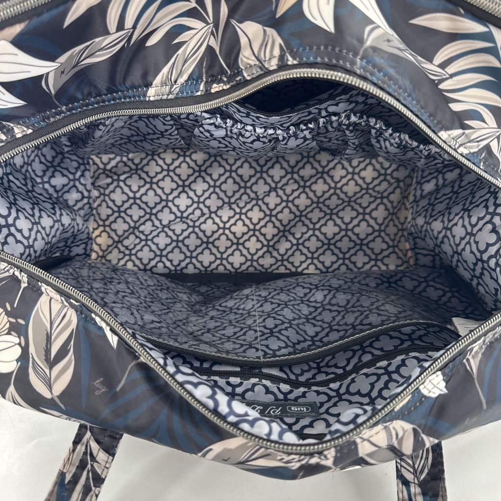 flower print overnight travel bag