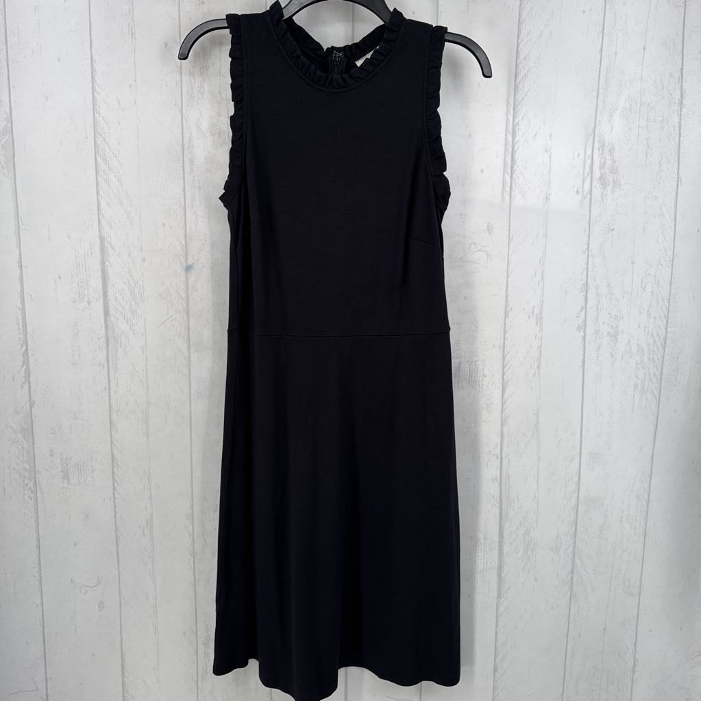 R72 6 ruffle trim slvls dress