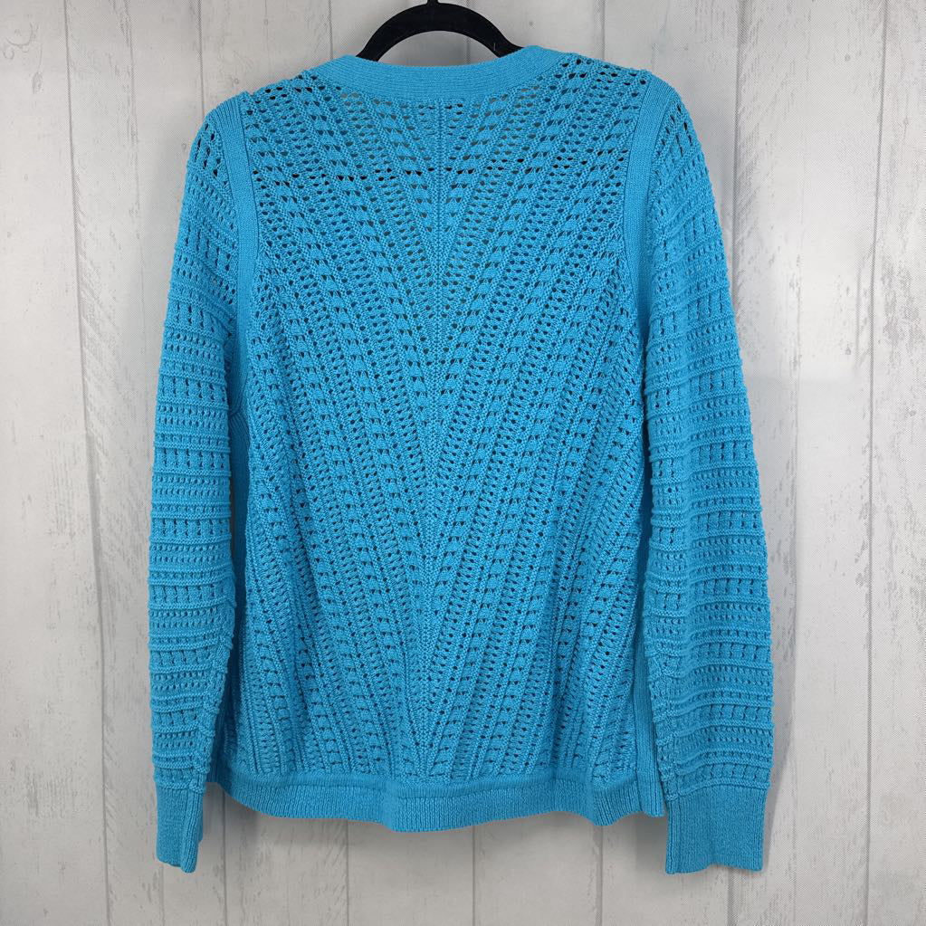 1X crochet button front cardi