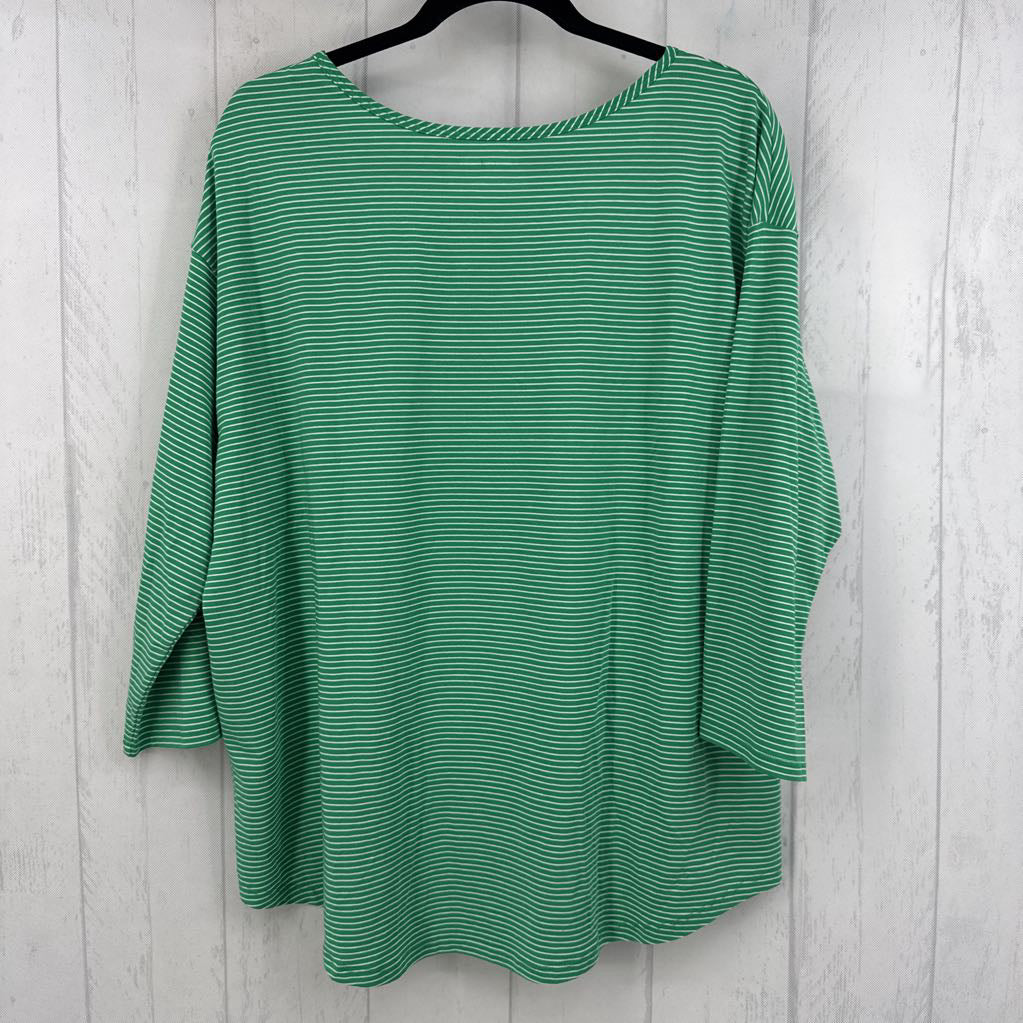 1X striped 3/4 slv tee
