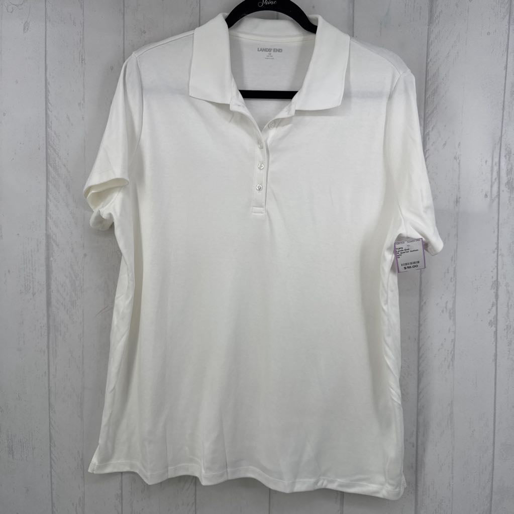 1X quarter button down s/s polo