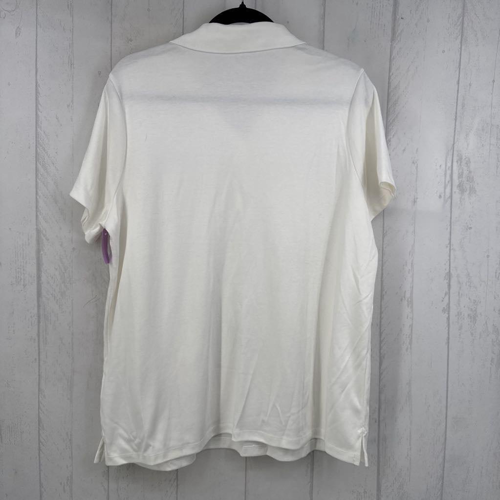 1X quarter button down s/s polo
