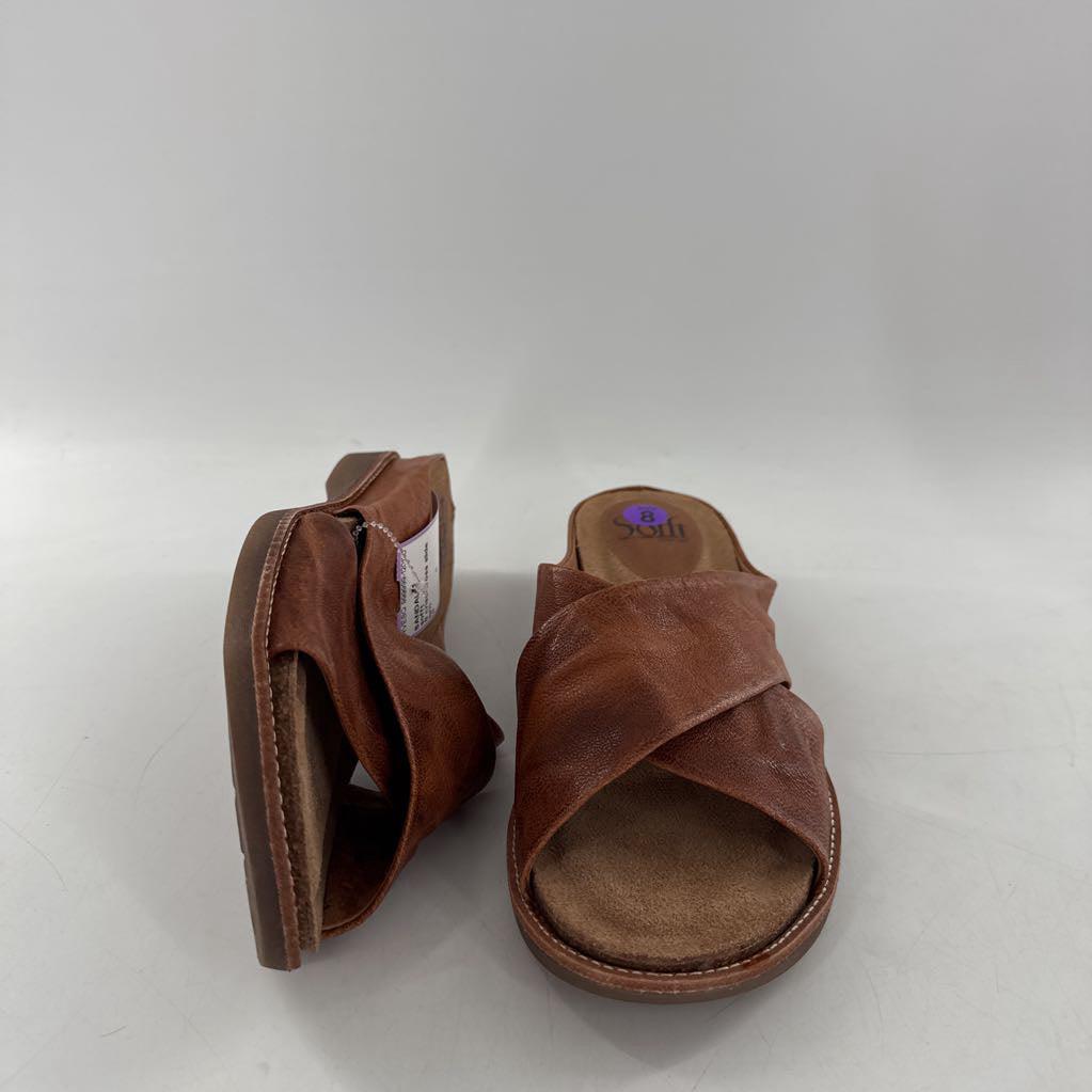 8 criss-cross slide sandals
