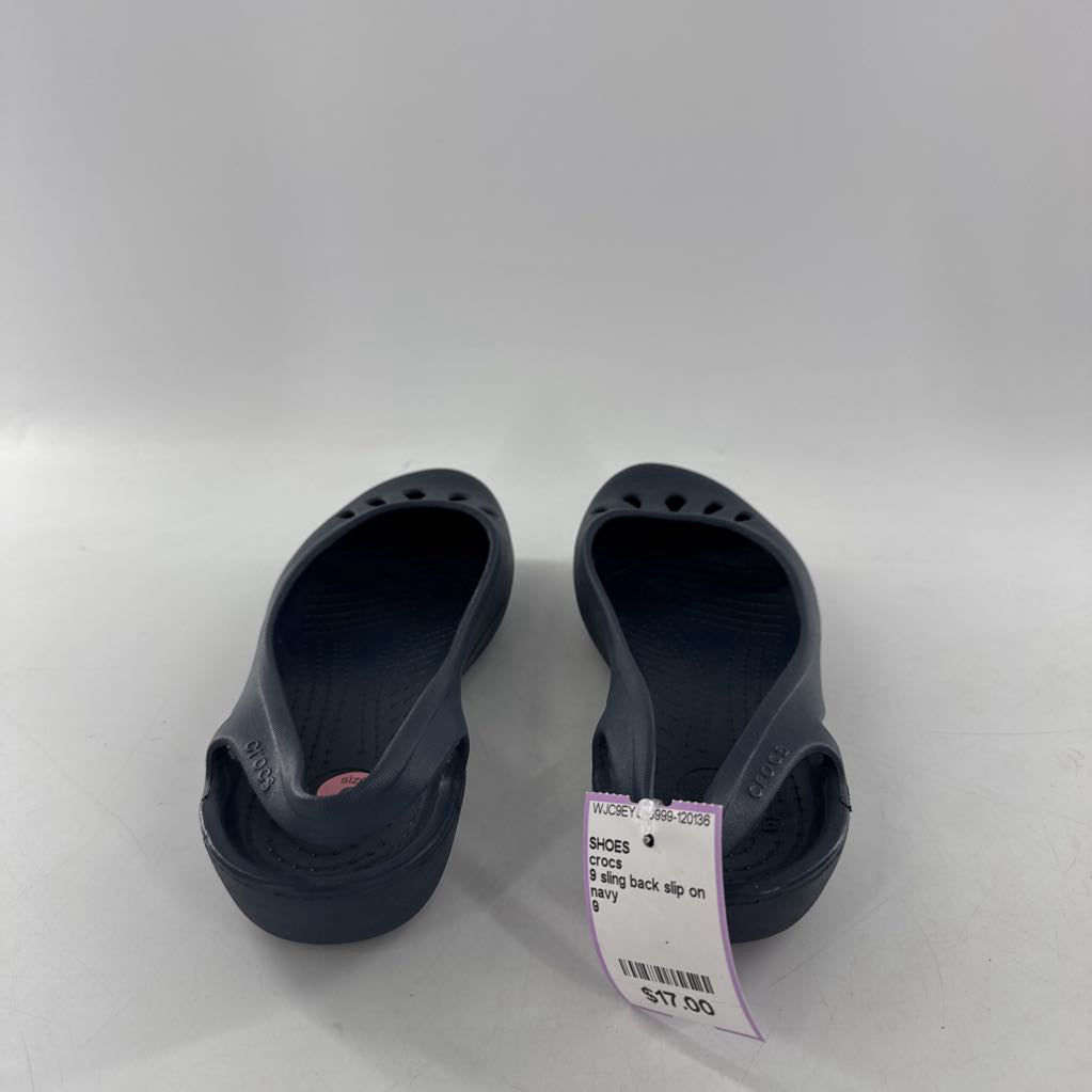9 sling back slip on flats