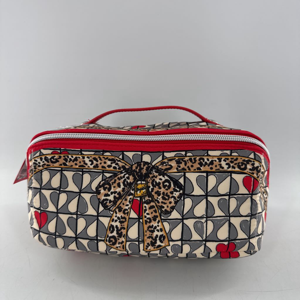 2pc wild love cosmetic bag