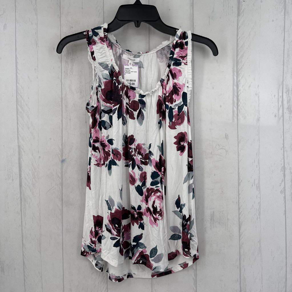 S flower print tank