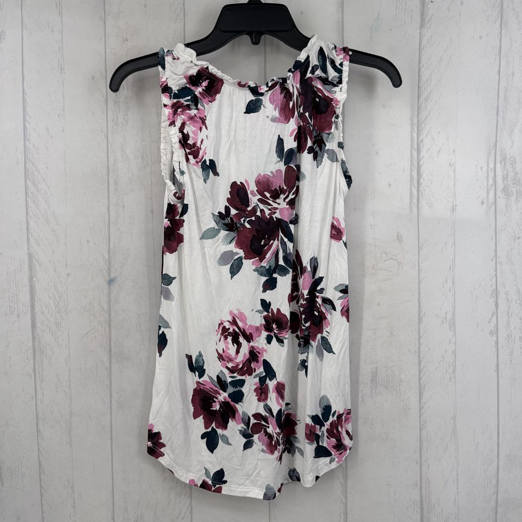 S flower print tank