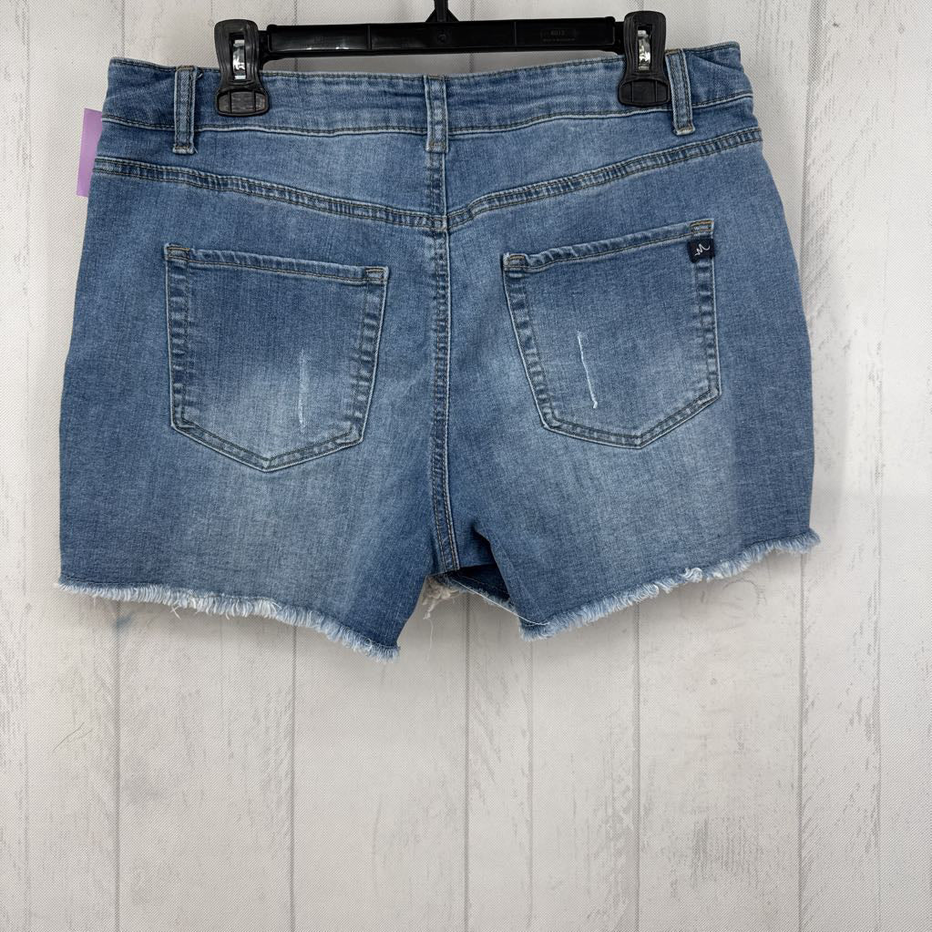 12 mid rise jean shorts