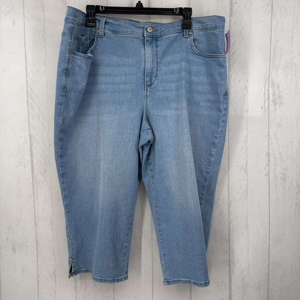 18w slimming denim capris