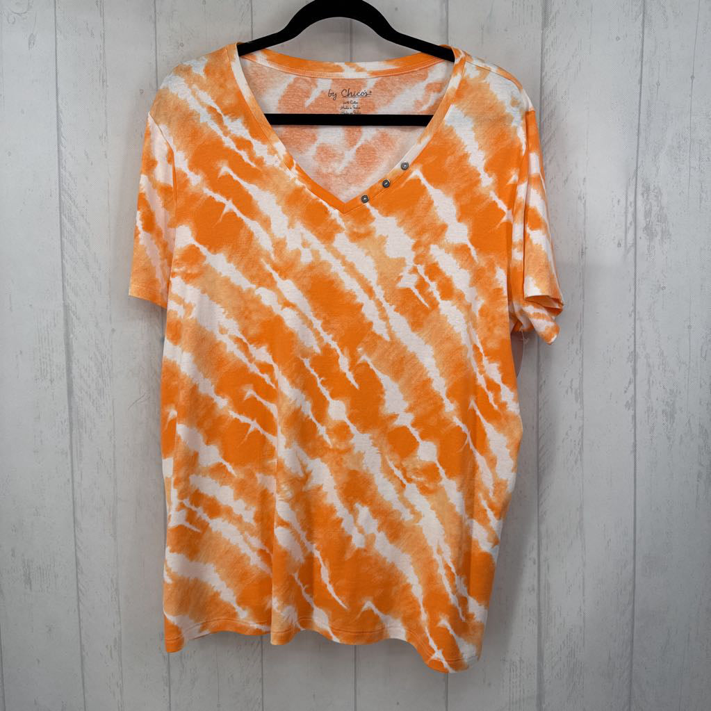 1X tie-dye v-neck s/s tee
