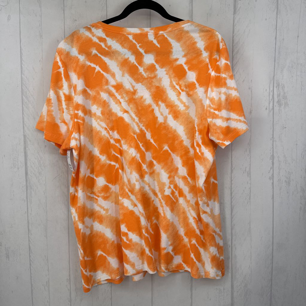 1X tie-dye v-neck s/s tee