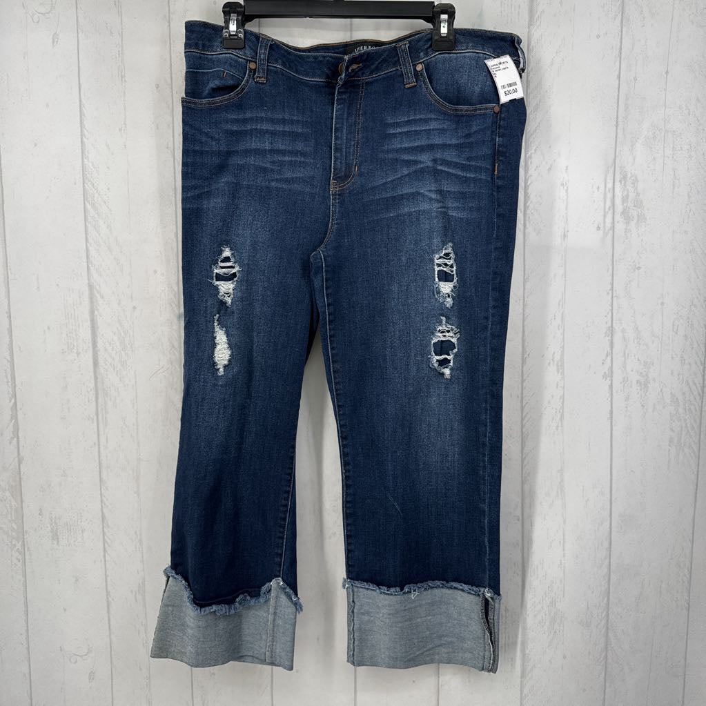 16 denim capris