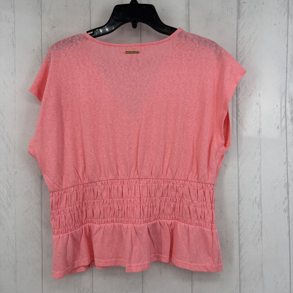 M s/s v-neck smock top