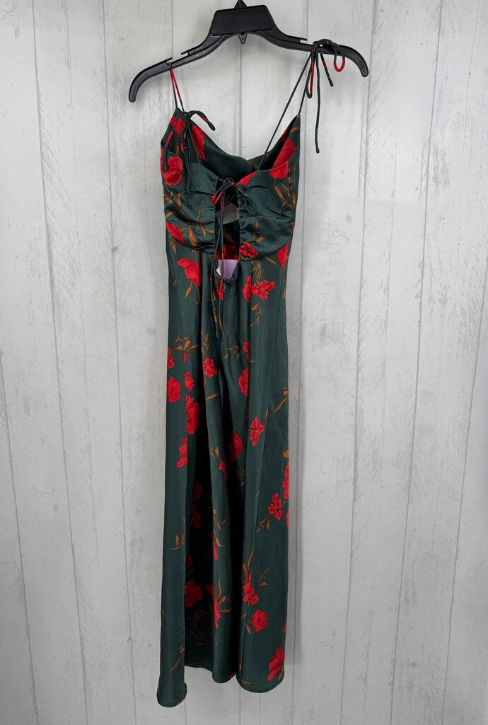 S flo print open back sundress