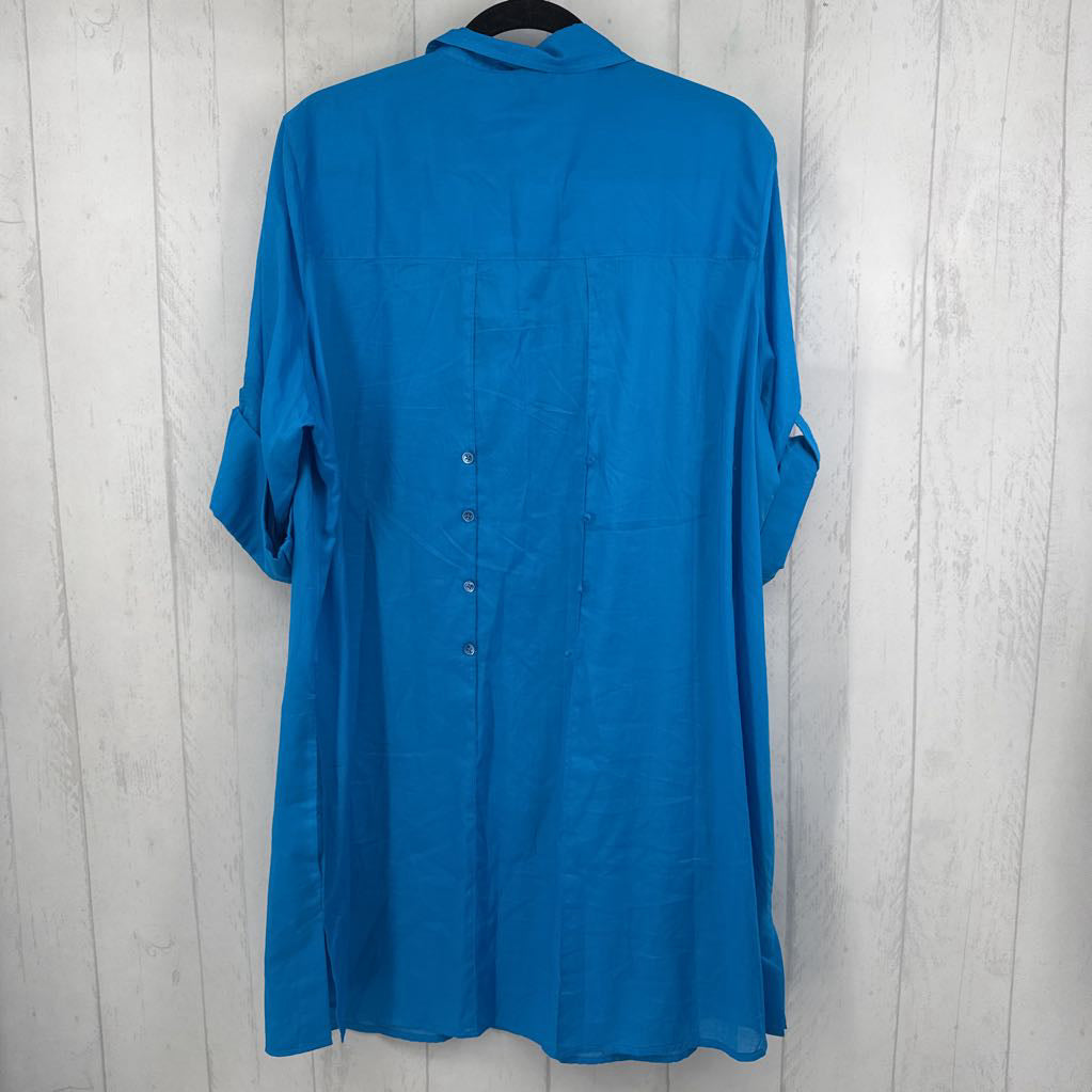 XL button down tab slv shirtdress