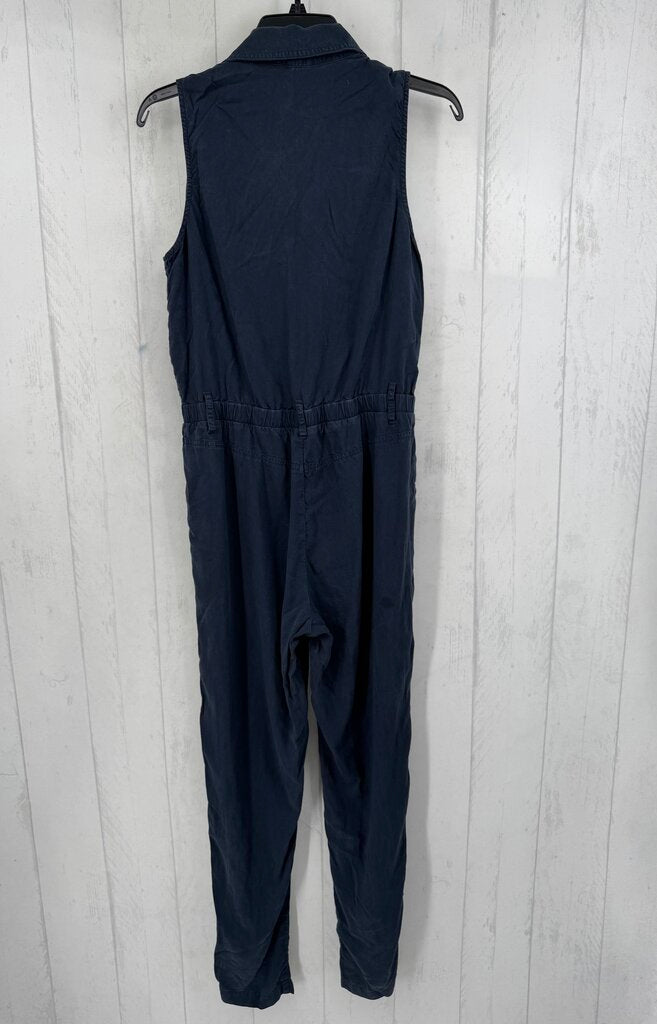 XS button down slvls jumpsuit