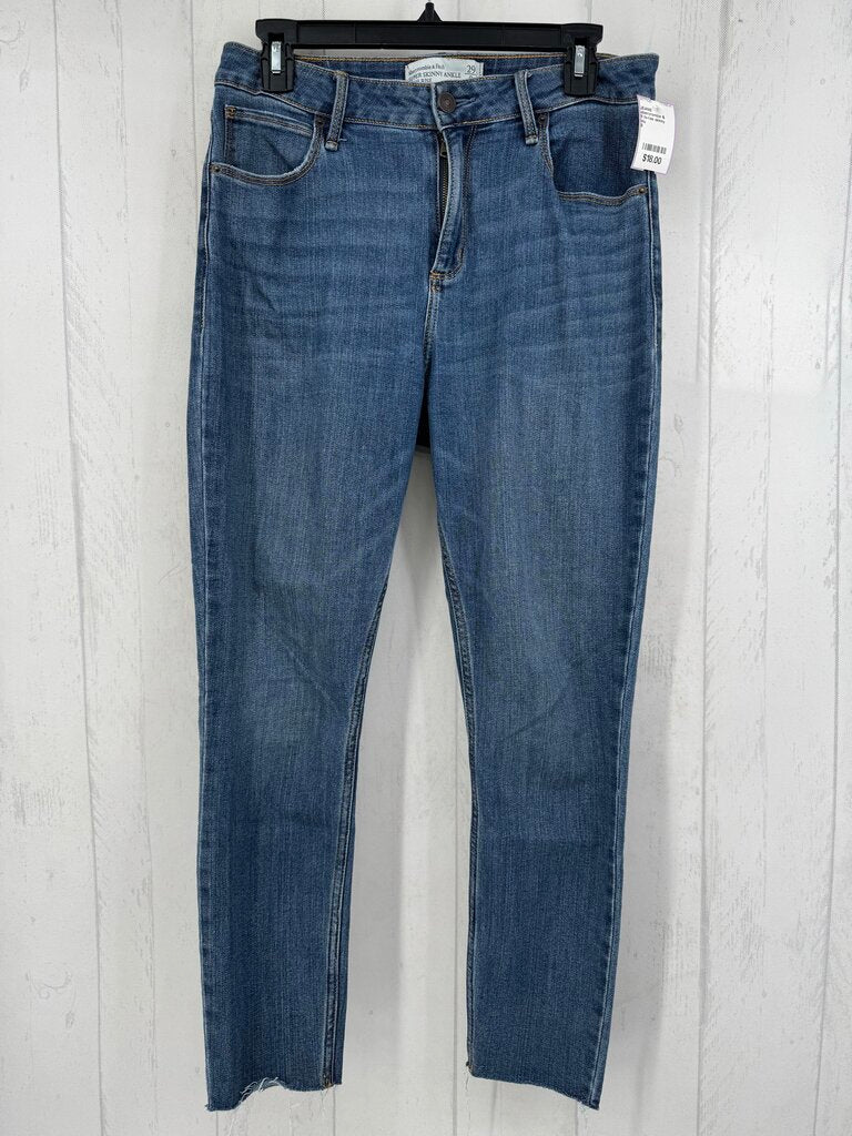 8 hi-rise skinny ankle jean