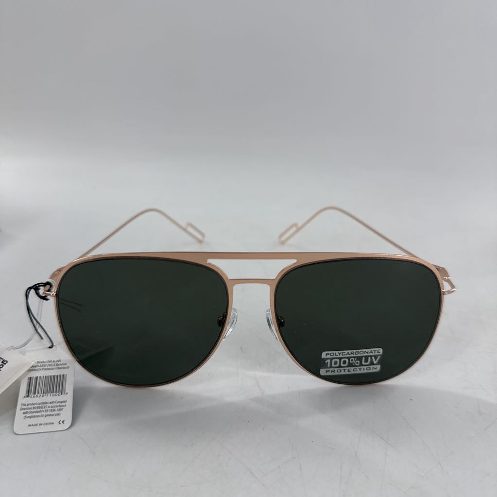 gold frame black lens aviator sunglasses