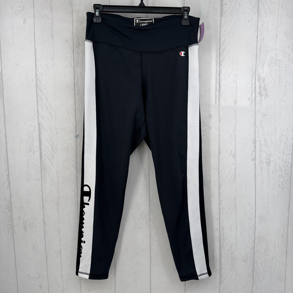 L hi-rise logo leggings