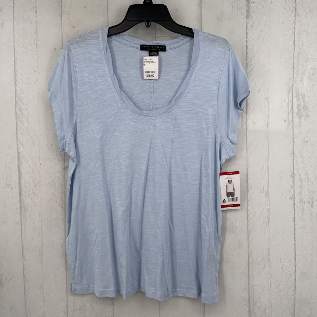 XL scoop neck s/s tee