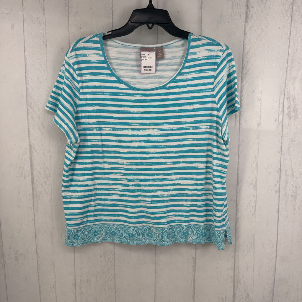 L striped s/s tee