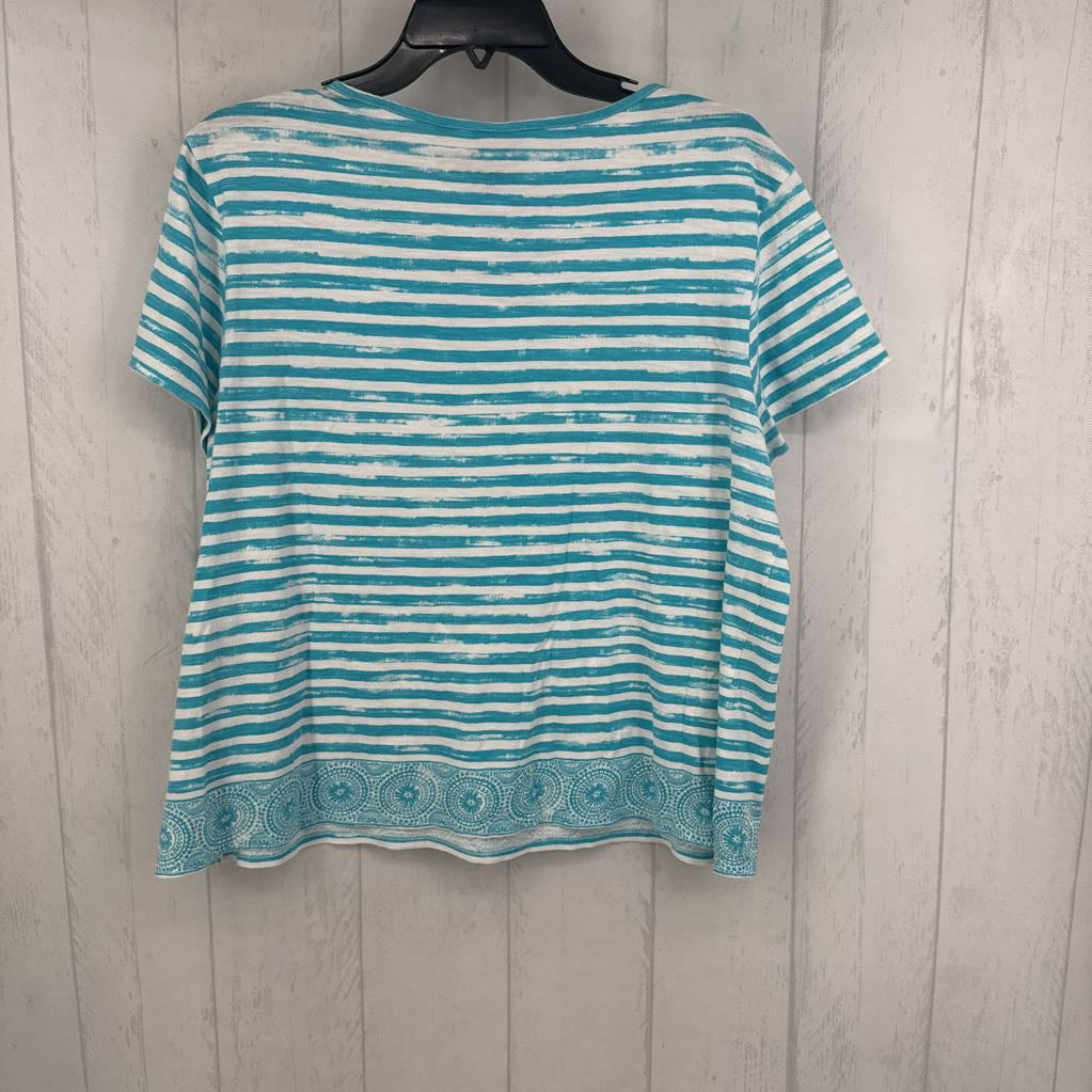 L striped s/s tee