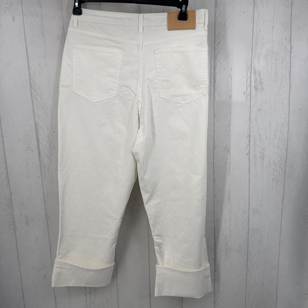 14 cuffed straight leg jean