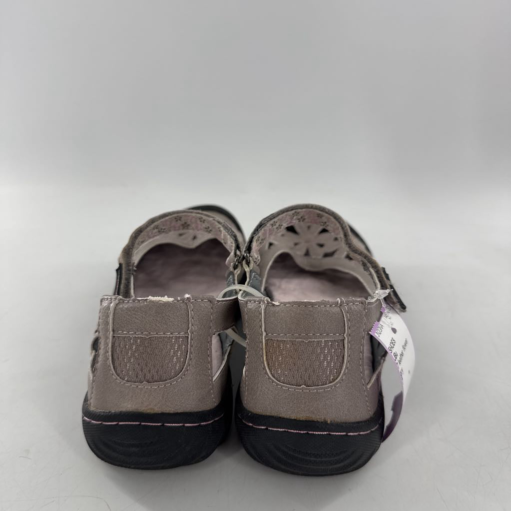 7 leather flower walking shoe