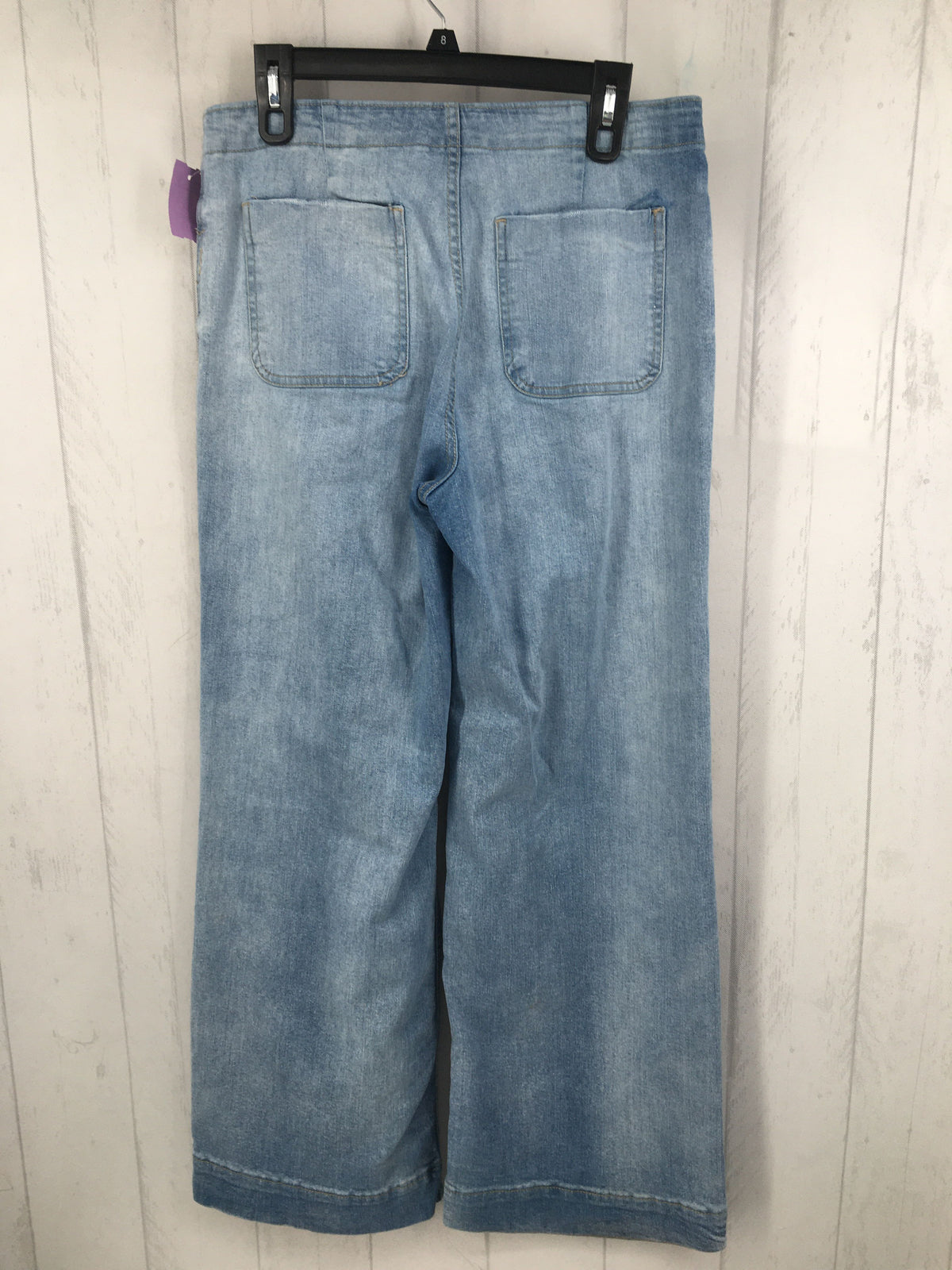 6 hi-rise wide leg jean