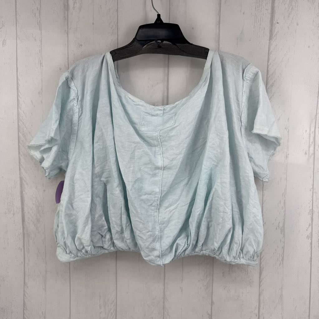 M raw hem s/s top