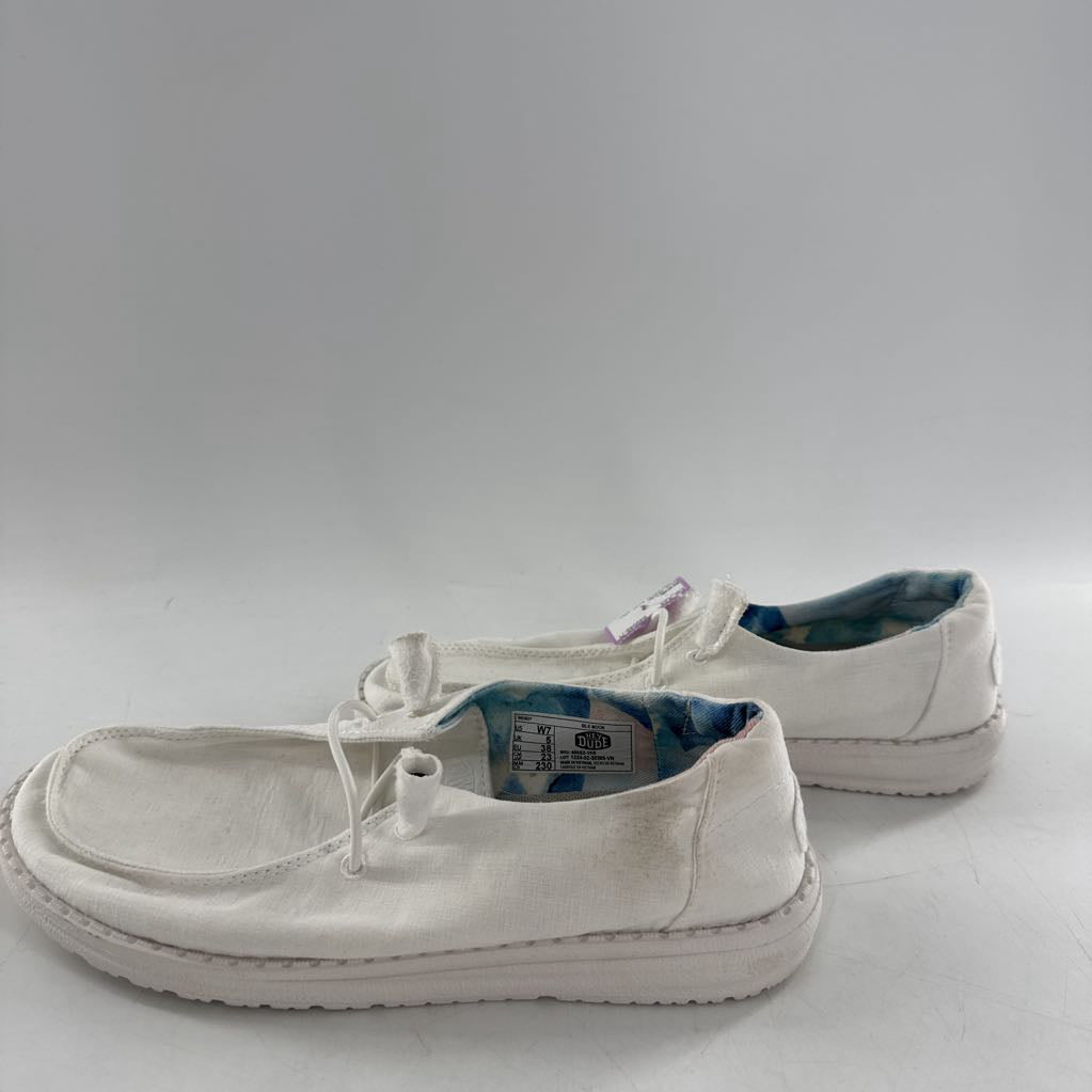 7 stretch knit slip-ons