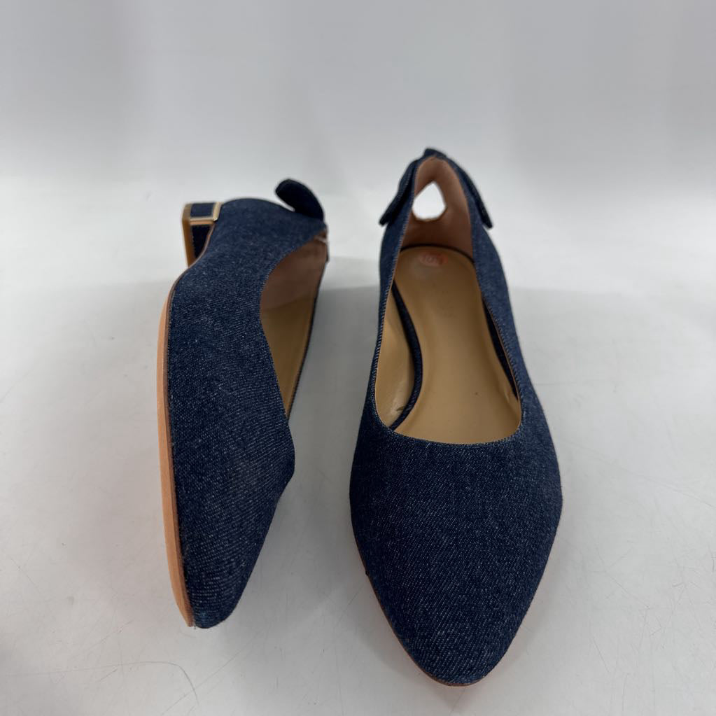10.5 denim slip-ons